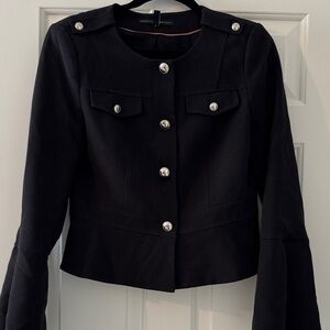 White House Black Market Black Blazer EUC sz 6